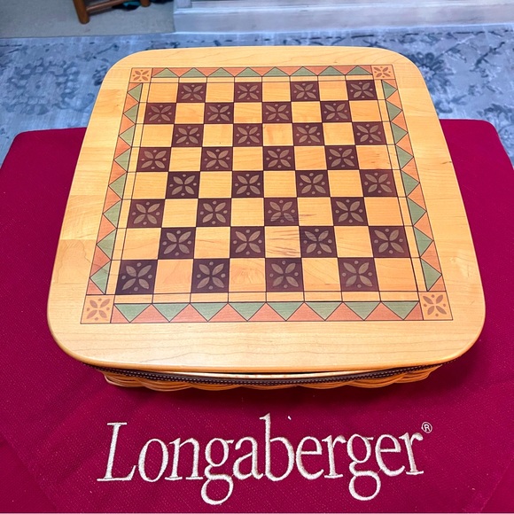 Longaberger Games Longaberger Checkerboardchessboard Basket Poshmark